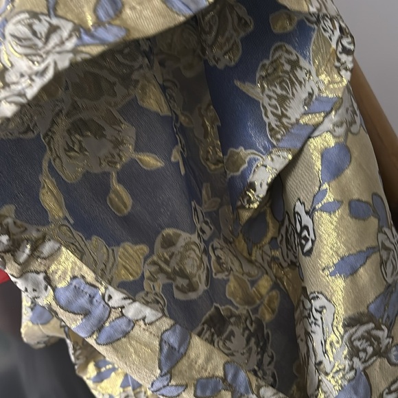 LUXURY CONSTANTINOPLE V Neck Floral Embellished Silk Maxi Dress Kaftan - Picture 9 of 15